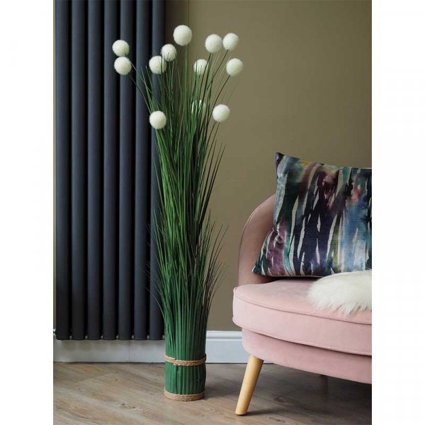 Faux Bouquet Pom Pom Grass 120Cm