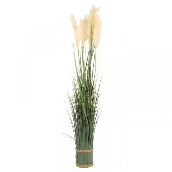 Faux Bouquet White Pampas 120Cm