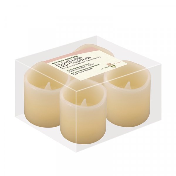 Flamelessled Candle 4 Pk