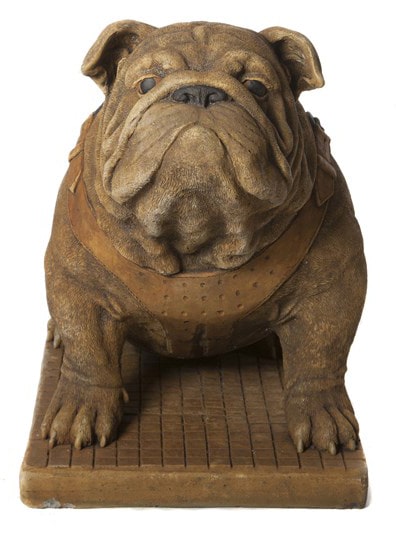 Large Sitting Bulldog - Stone