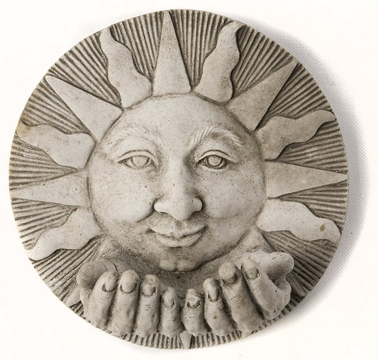 Sun Hand Plaque - Stone