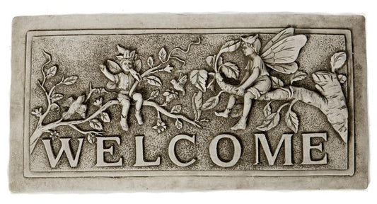 Welcome Fairy Plaque - Stone