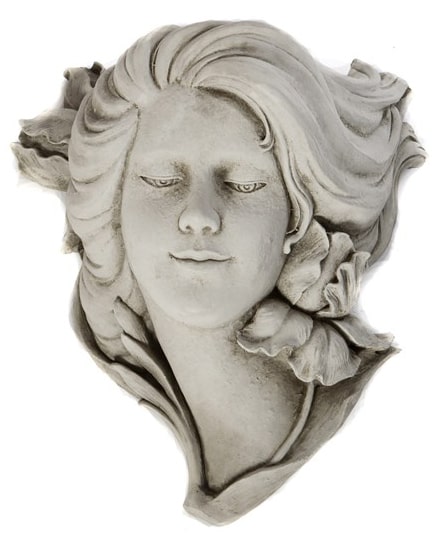 Rose Face Plaque - Stone