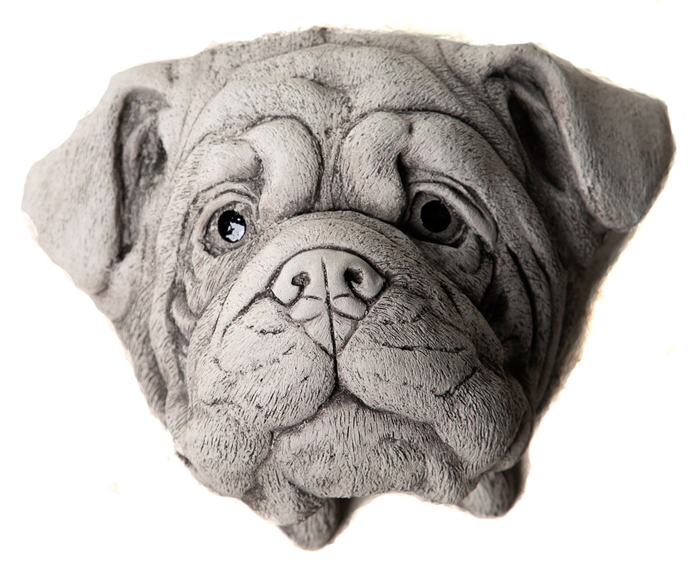 Small Bulldog Plaque - Stone