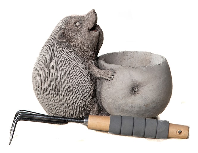 Hedgehog Pot - Stone