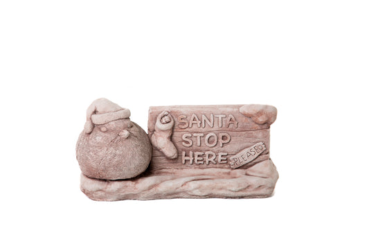 Santa Stop Here - Stone