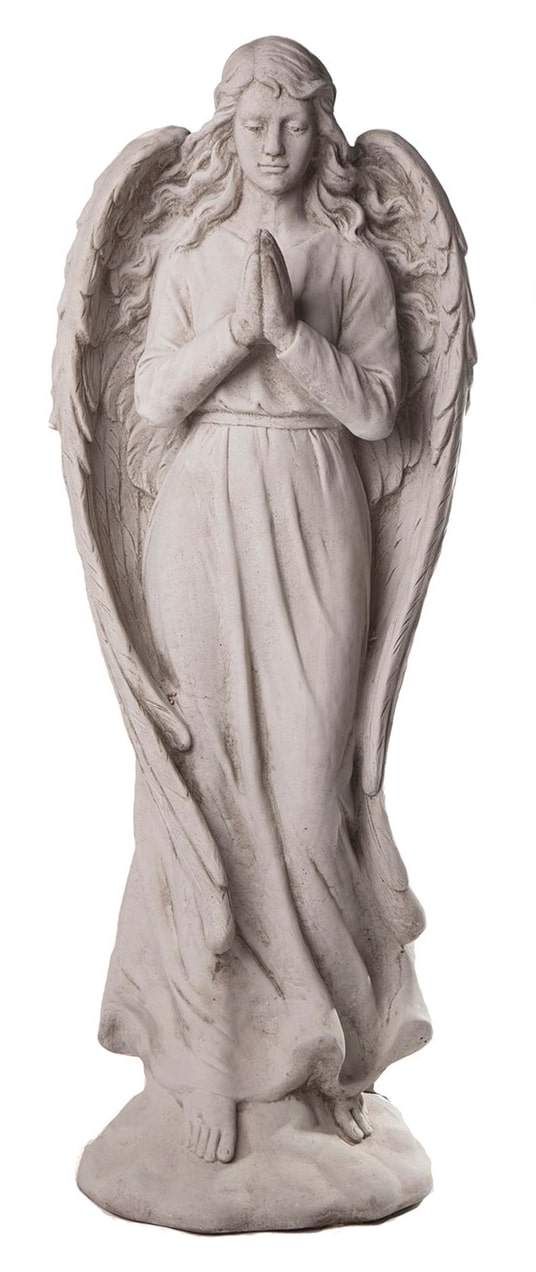 Large Praying Angel Statue - Stone