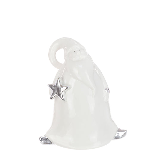 Ceramic Santa Star White 11Cm