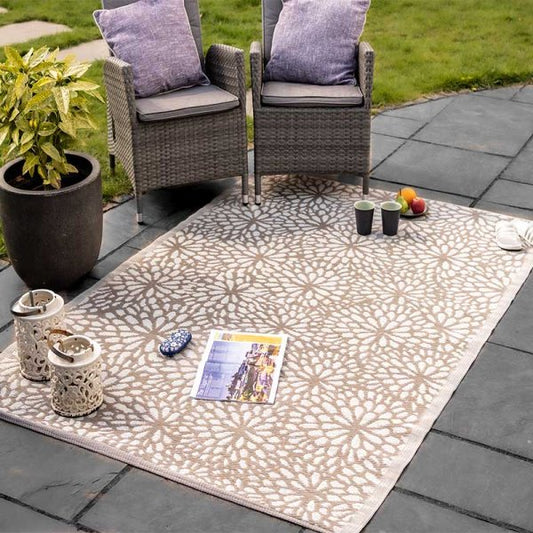 Alfresco Rugs Bloom Mocha 150X210 Cm