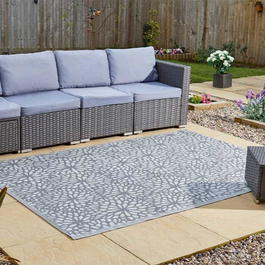 Alfresco Rugs Bloom Slate 150X210 Cm