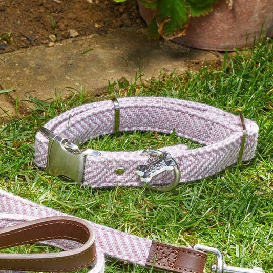 Country Dog Collar Blush M