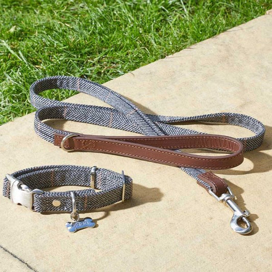 Country Dog Lead Slate Std