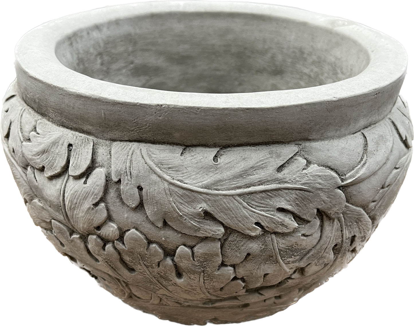 Oak Leaf Pot - Stone