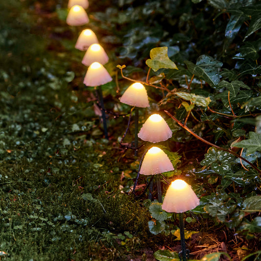 Led Twinkle Mushroom Warm  3.8M