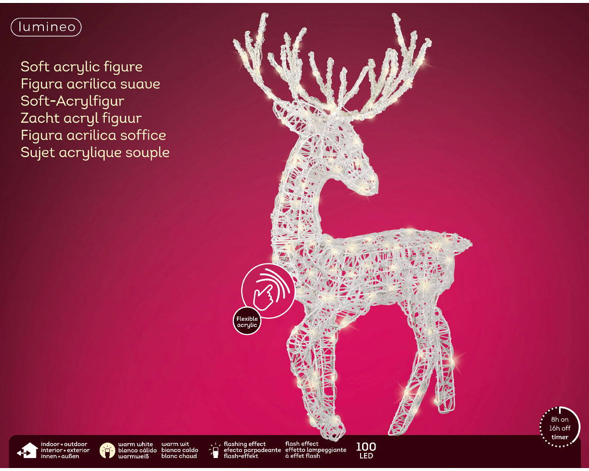 100L Soft Reindeer Warm Flash 94Cm