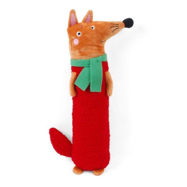 Red Fox Sausage Squeaker - Large