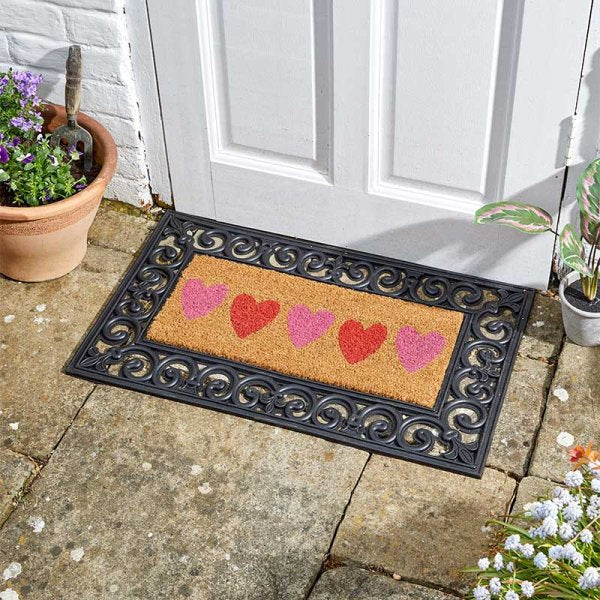 Hearts Decoir Insert Mat 23X53Cm