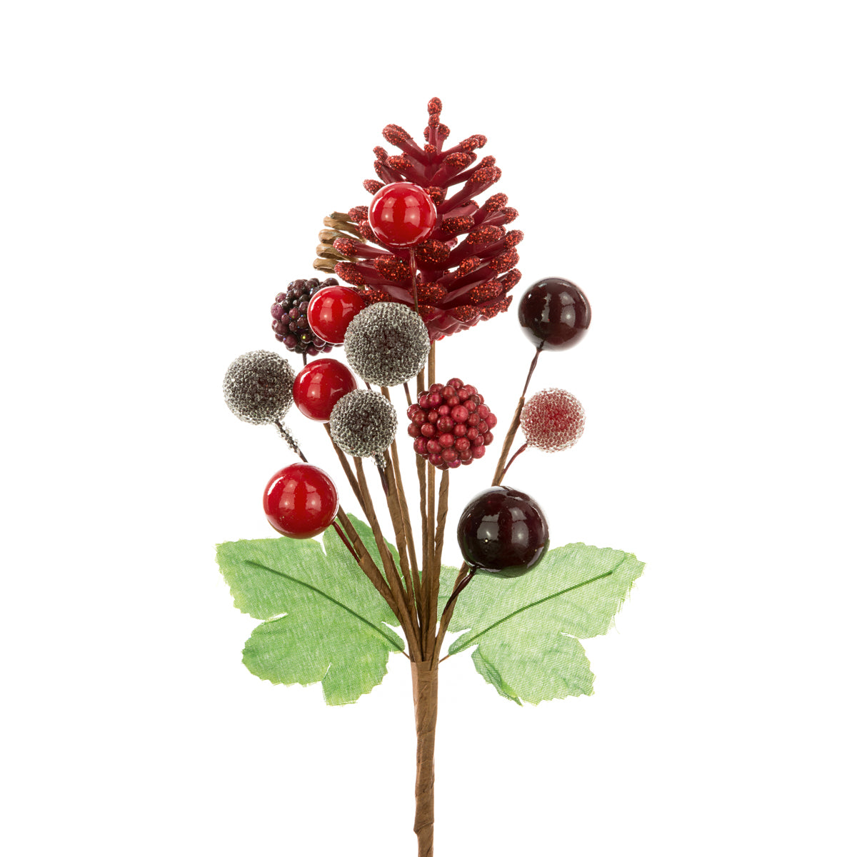 Pinecone Berry Mix Pick 18Cm