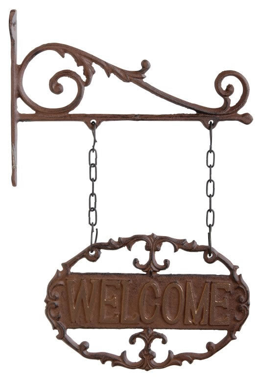 Wall Bracket & Welcome Sign