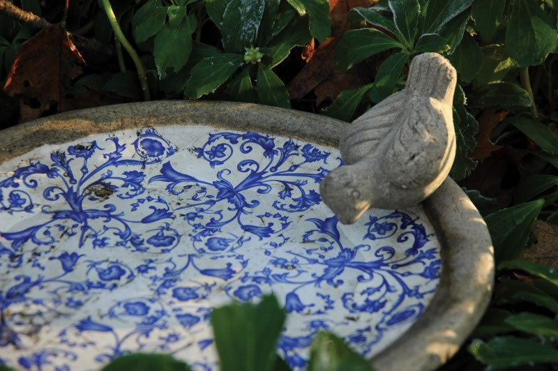 Ceramic Bird Bath