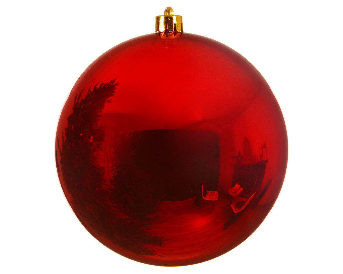 Bauble Shiny Christmas Red 14Cm