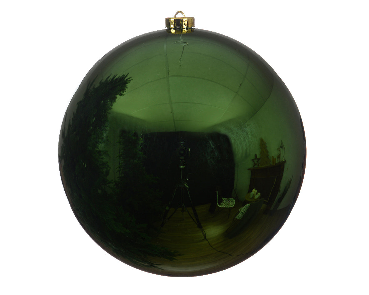 Shatterproof Shiny Pine Green14Cm