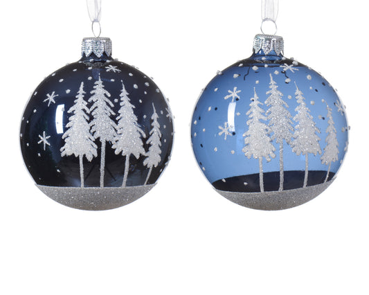 Gb Shiny Trees Night Blue 8Cm 2Mix