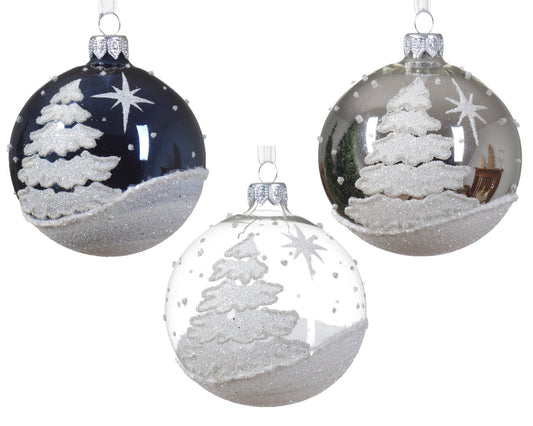 Snow Trees 8cm 3 colours