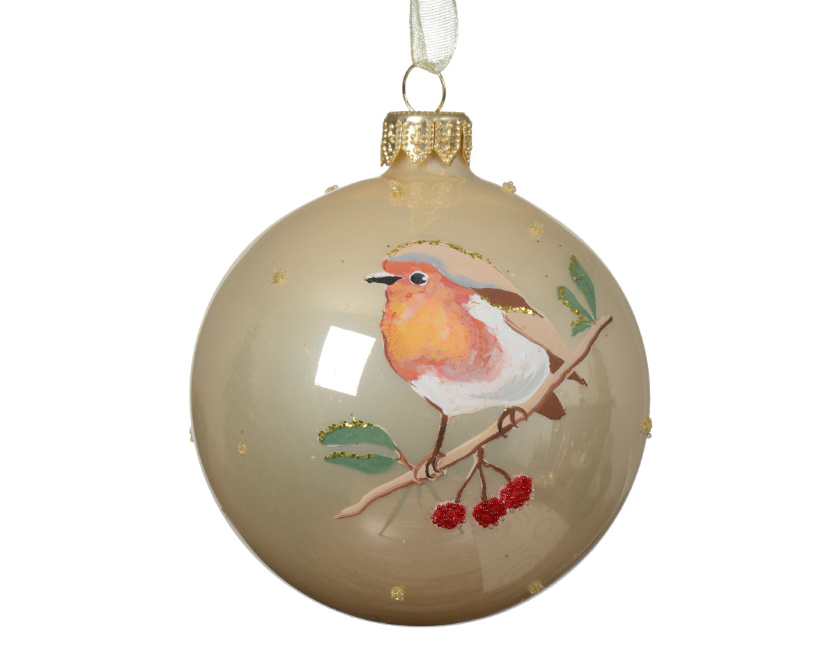 Enamel Robin Pearl 8Cm