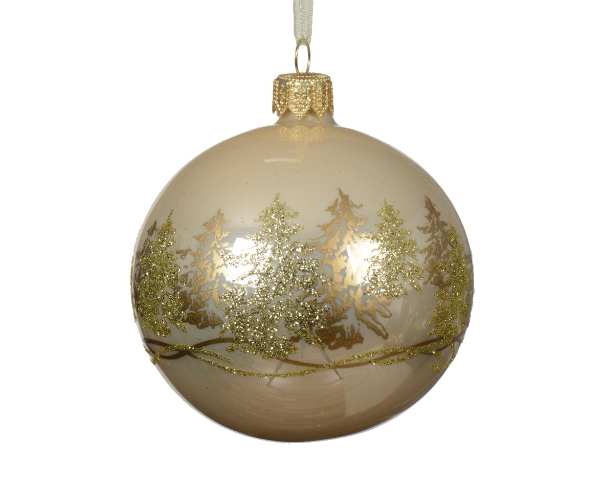 Enamel Tree Border Pearl 8Cm