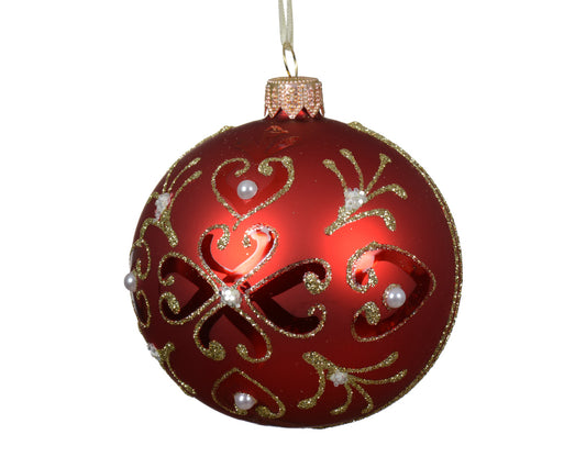 Barok Design Christmas Red 8Cm