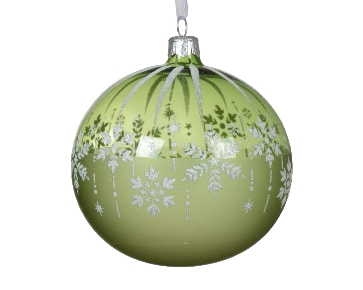 Gb Falling Snowflake Green Tea 10Cm