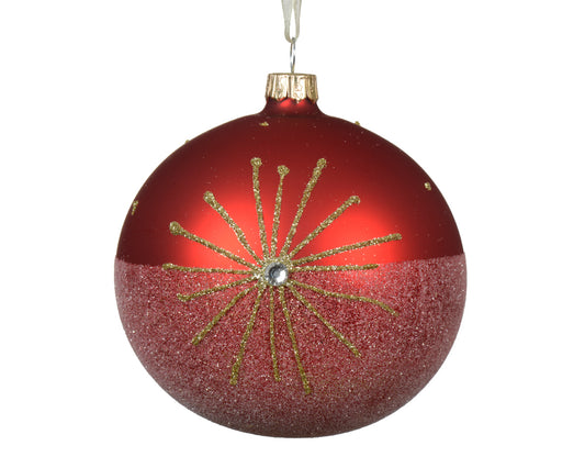 Ballotine Sparkle Christmas Red 10Cm