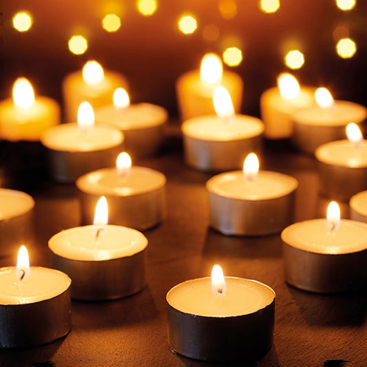 Tealight White 50Pk