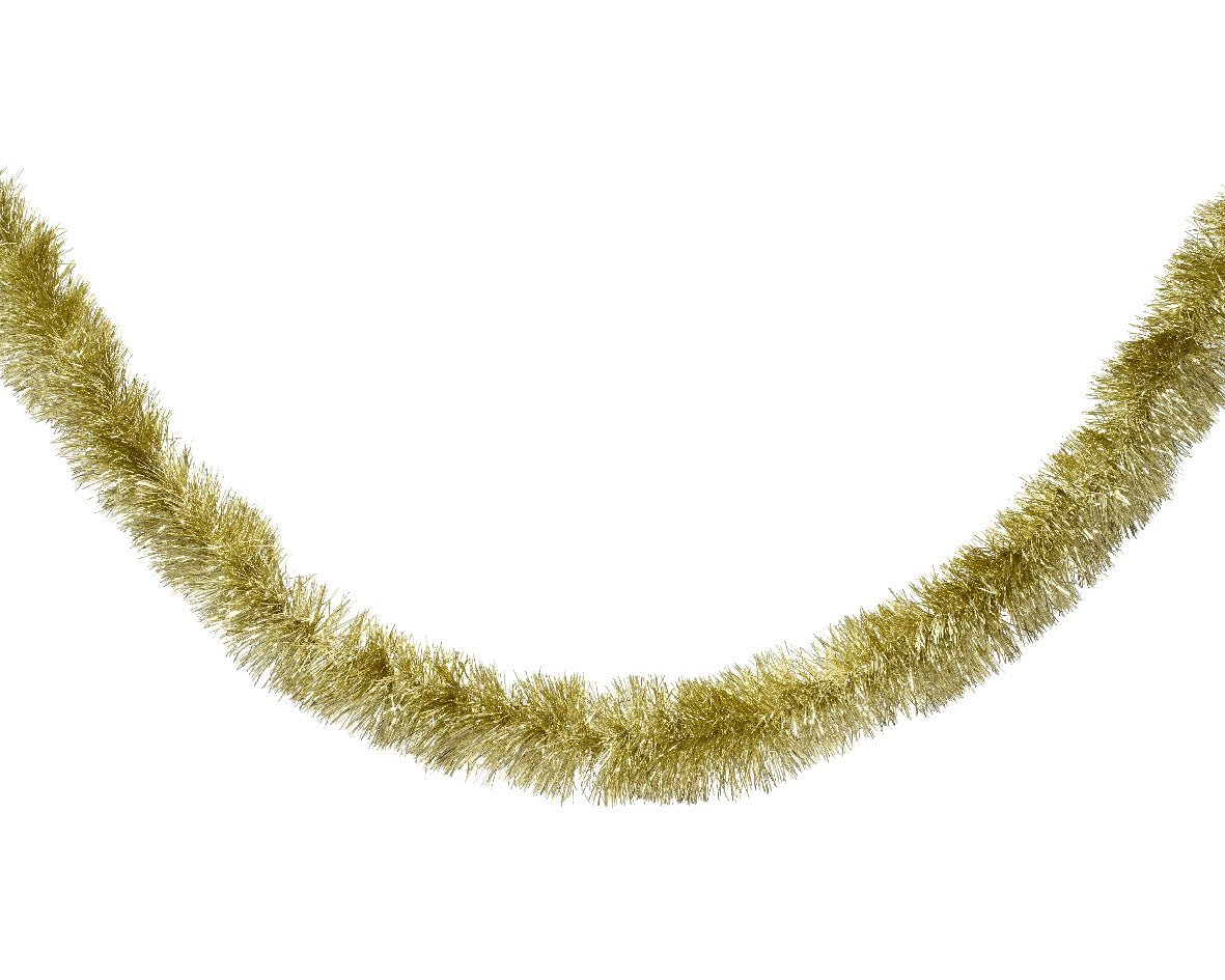 Tinsel Shiny Light Gold 270Cm