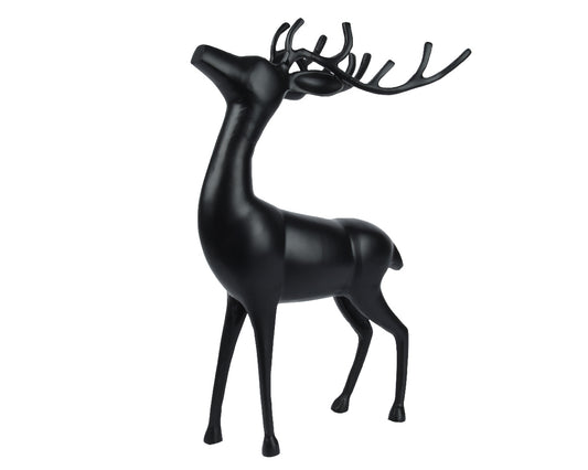 Black Aluminium Reindeer 71Cm