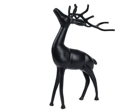 Black Aluminium Reindeer 47Cm