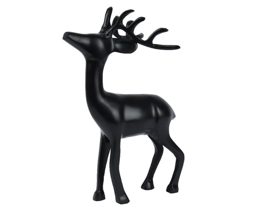 Black Aluminium Reindeer 36.75Cm