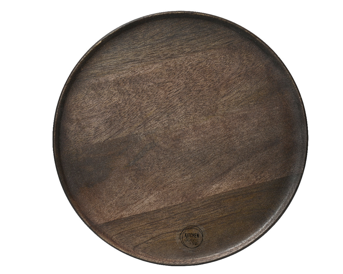 Mongowood Plate Dark Brown 37Cm