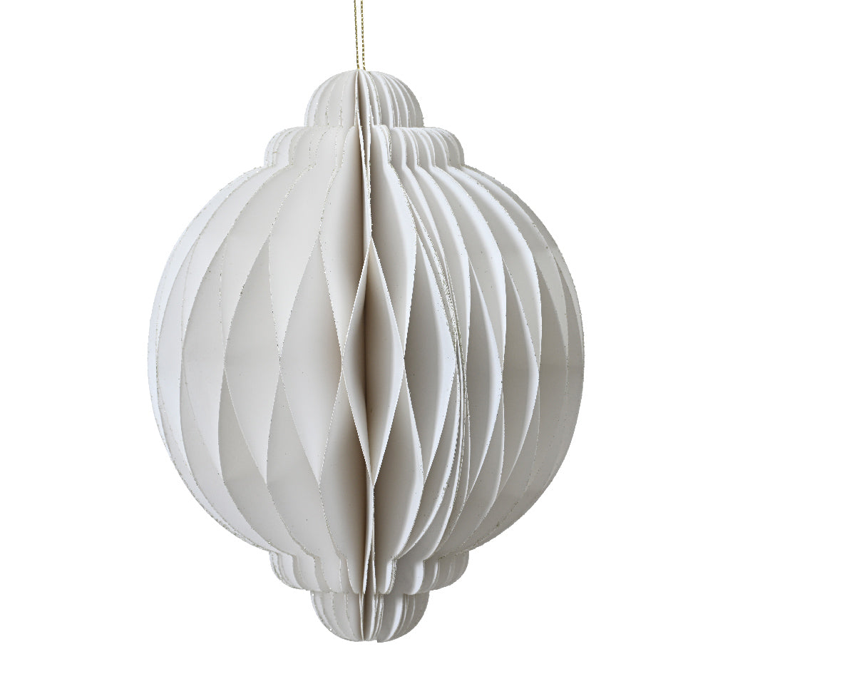 Paper Onion Hanger White 40Cm