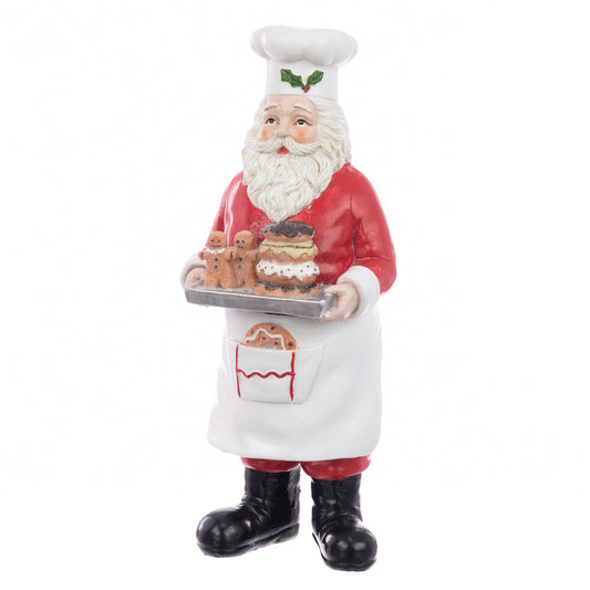 Baking Santa Chef Red White 29Cm