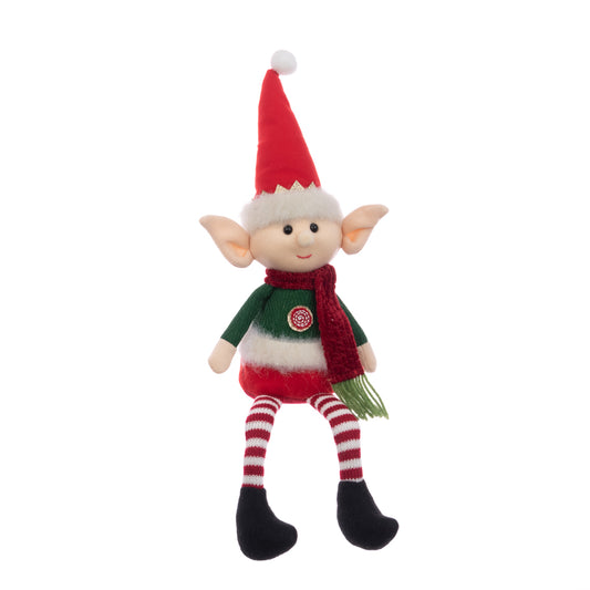 Mini Elf Long Leg Green Red 46Cm