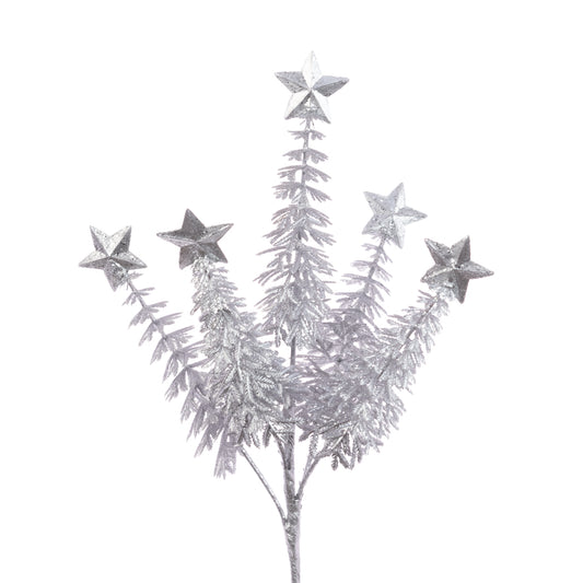 Metallic Christmas Tree Spray Silver