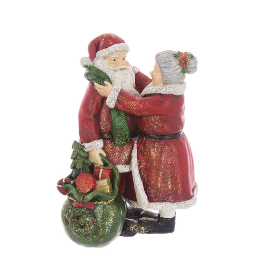 Mr And Mrs Santa Red 15.5Cm