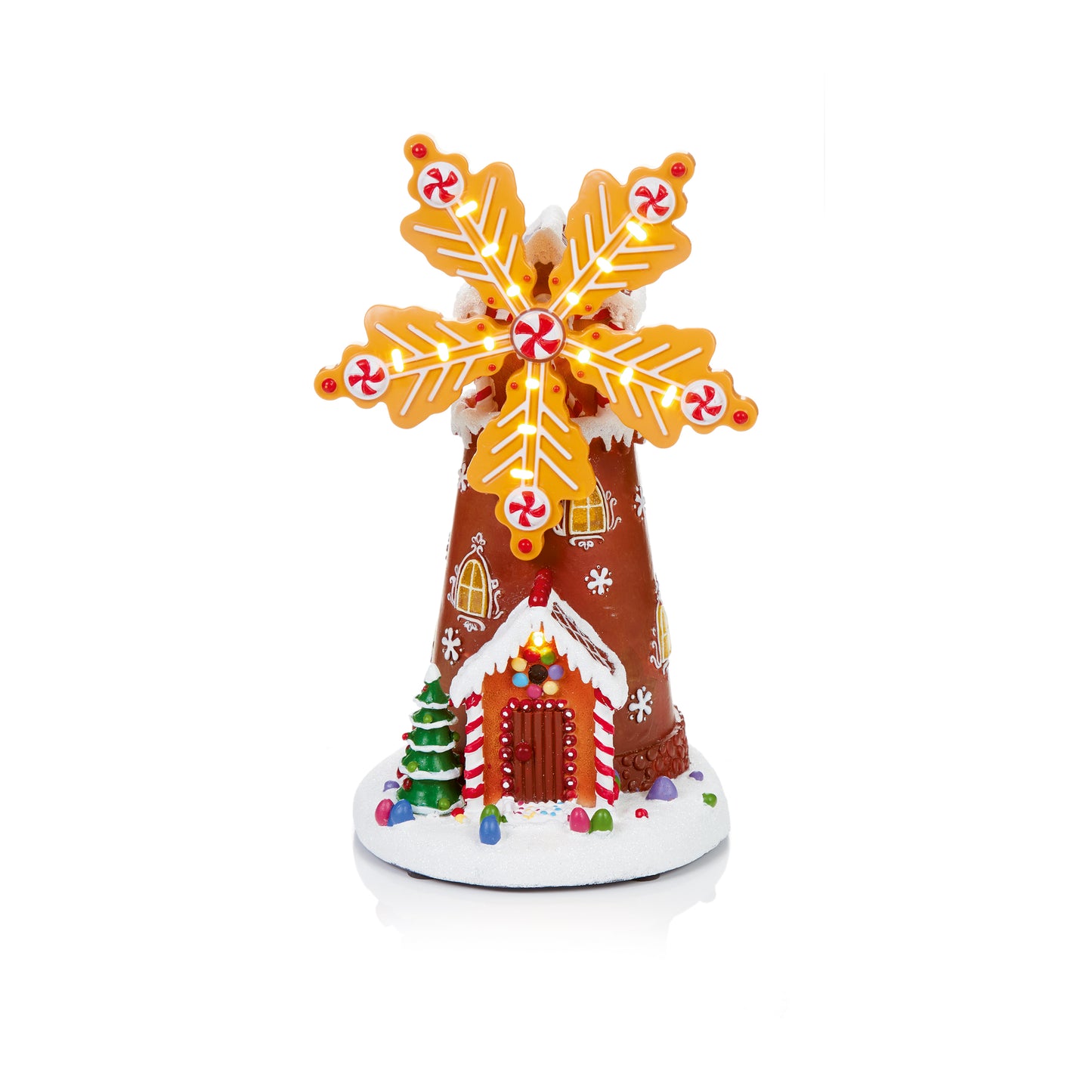 Led Gingerbread Windmill